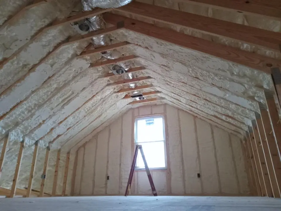 Spray foam roofing application for Crawl Space Insulation project in River Ridge